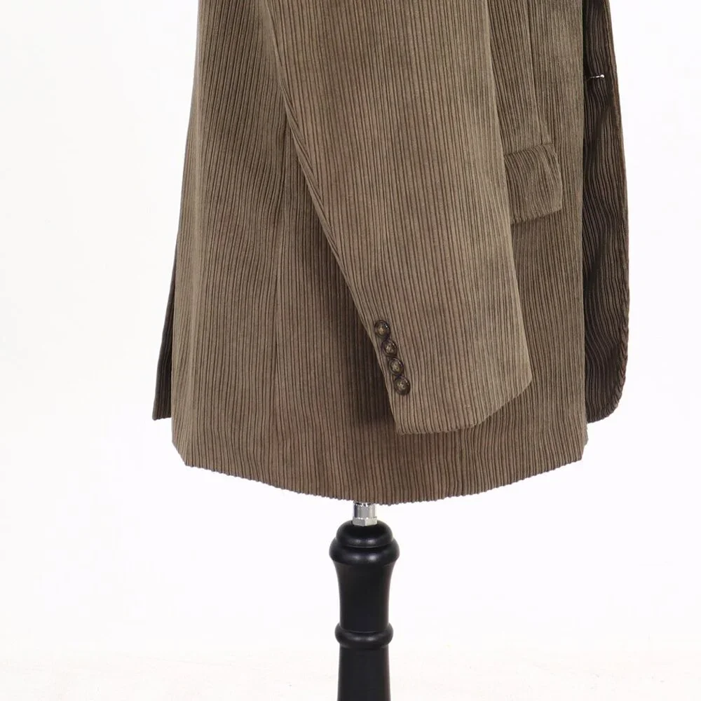 Perry Ellis 44R Brown Solid 2-Button Sport Coat Blazer Jacket G704